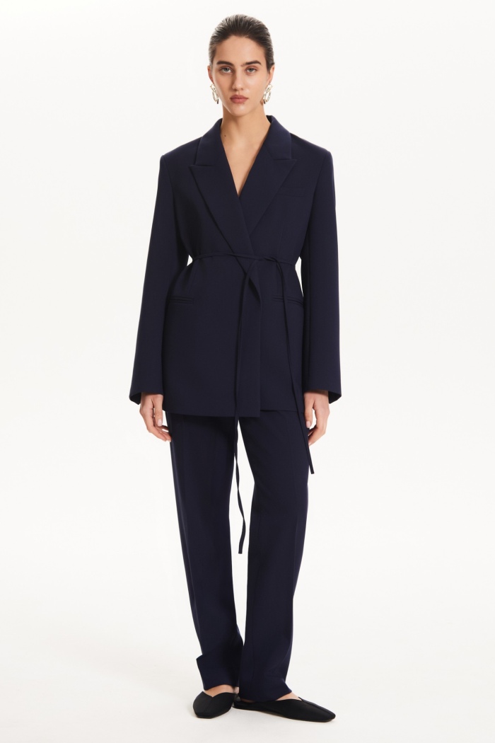 Seven Lab - Брюки прямого кроя в синем цвете