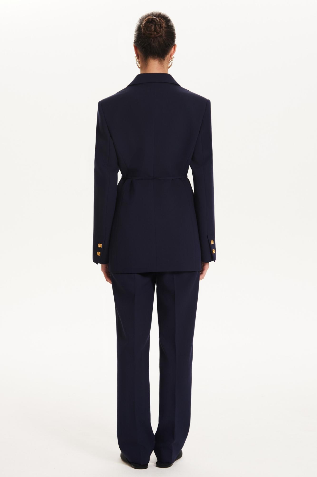 Seven Lab - Брюки прямого кроя в синем цвете