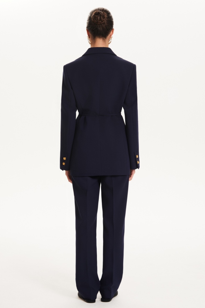 Seven Lab - Брюки прямого кроя в синем цвете