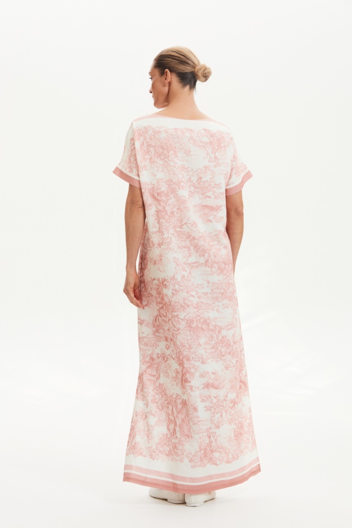 Seven Lab - Платье с принтом туаль в розовом цвете