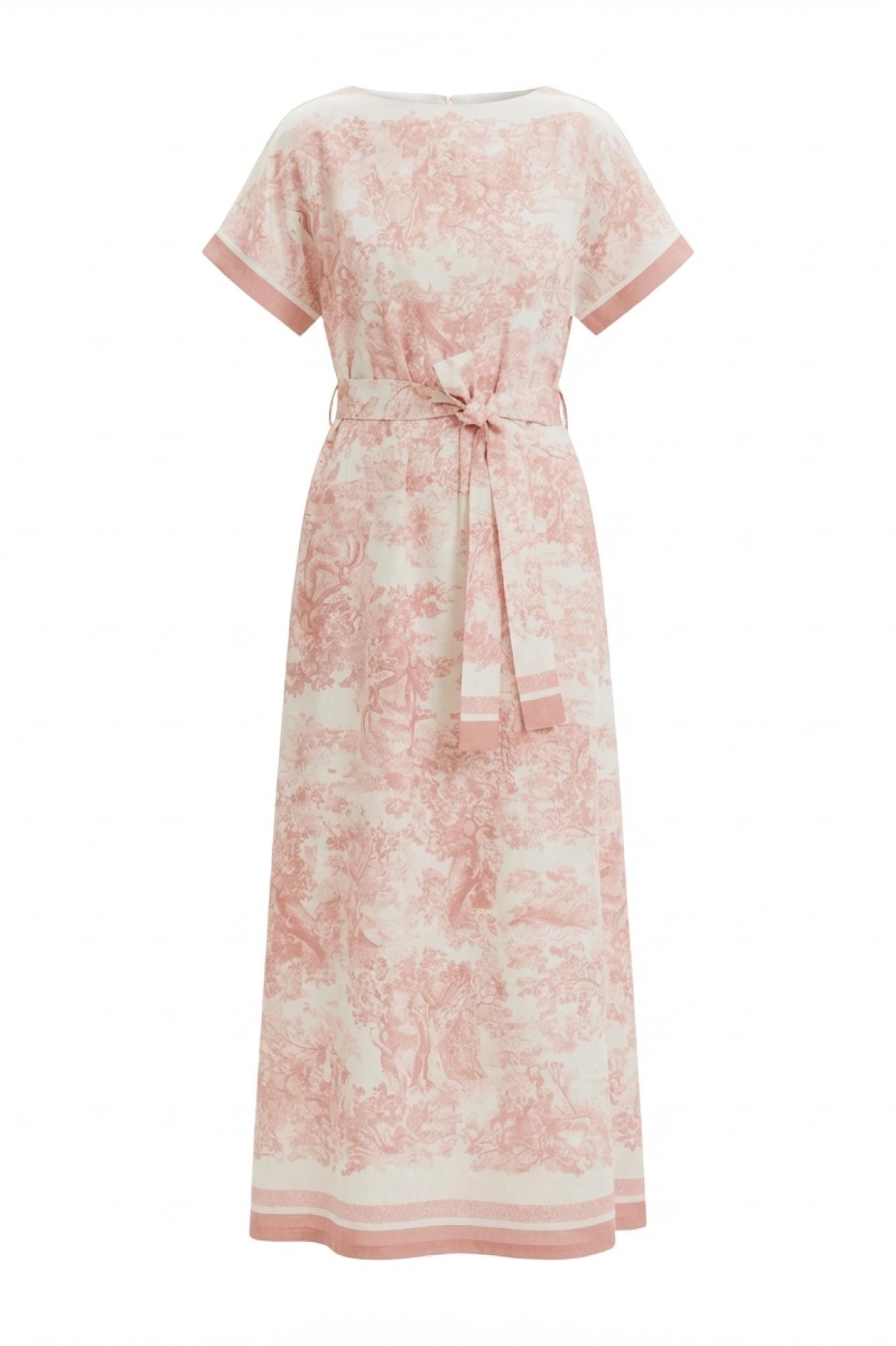 Seven Lab - Платье с принтом туаль в розовом цвете, женская