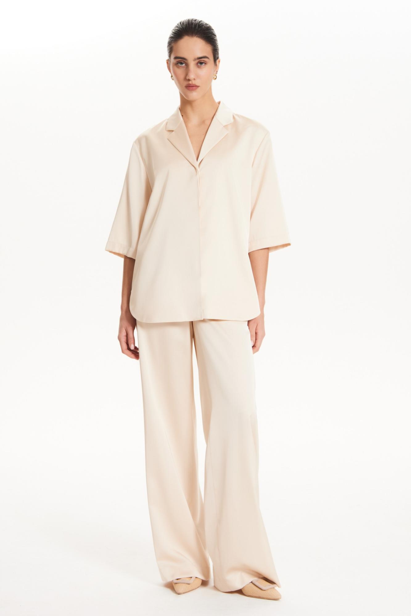 Seven Lab - Жакет с коротким рукавом в кремовом цвете