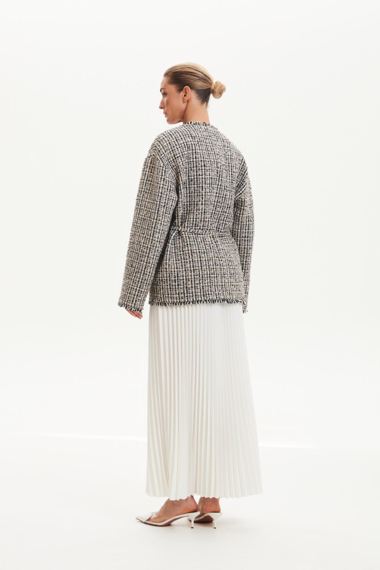 Seven Lab - Жакет из твида в синем цвете