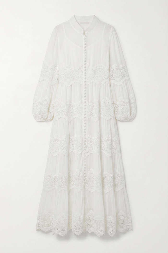 Seven Lab - Платье свободного кроя в белом цвете